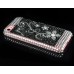 Elegant Flowers Bling Rhinestone Plastic Hard Case Shell For iPhone 5C