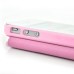 Elegant Folio Flip Leather and PC Stand Case Cover with Caller ID View Window & Bling Home Button for iPhone 4 iPhone 4S - Pink