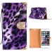 Elegant Fox Skin Bling Diamond Electroplated Metal Magnetic Wallet Leather Case with a Strap for iPhone 6 4.7 inch - Purple