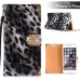 Elegant Fox Skin Bling Diamond Electroplated Metal Magnetic Wallet Leather Case with a Strap for iPhone 6 Plus - Black