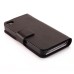 Elegant Genuine Leather Stand Folio Case With Card Slots For iPhone 4 iPhone 4s - Black<