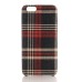 Elegant Grid Grain Cloth Hard Back Case Cover for iPhone 6/6s Plus