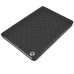 Elegant Grid Pattern Sleep Wake Flip Folio Stand Leather Case Cover With Two Grooves For iPad Air iPad 5 - Black