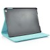 Elegant Grid Pattern Sleep Wake Flip Folio Stand Leather Case Cover With Two Grooves For iPad Air iPad 5 - Light Blue