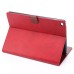 Elegant Horse Skin Sleep / Wake Function Magnetic Stand Flip Leather Case with Card Slot for iPad Air 2 ( iPad 6 ) - Red