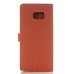 Elegant Lichi Grain  Flip  PU Leather Case Stand Cover with Card Slot for Samsung Galaxy Note 7 - Brown