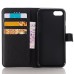 Elegant Lichi Grain  Flip  PU Leather Case Stand Cover with Card Slot for iPhone 7 - Black