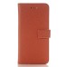 Elegant Lichi Grain  Flip  PU Leather Case Stand Cover with Card Slot for iPhone 7 - Brown