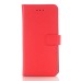 Elegant Lichi Grain  Flip  PU Leather Case Stand Cover with Card Slot for iPhone 7 - Red