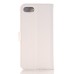 Elegant Lichi Grain  Flip  PU Leather Case Stand Cover with Card Slot for iPhone 7 - White