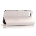 Elegant Lichi Grain  Flip  PU Leather Case Stand Cover with Card Slot for iPhone 7 - White