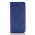 Elegant Linen Pattern PU Leather Flip Wallet Case for iPhone 7 - Blue