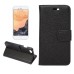 Elegant Litchi Grain Magnetic Stand Flip Leather Case for iPhone 7 - Black