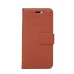 Elegant Litchi Grain Magnetic Stand Flip Leather Case for iPhone 7 - Brown