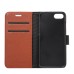 Elegant Litchi Grain Magnetic Stand Flip Leather Case for iPhone 7 - Brown