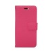 Elegant Litchi Grain Magnetic Stand Flip Leather Case for iPhone 7 - Magenta