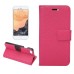 Elegant Litchi Grain Magnetic Stand Flip Leather Case for iPhone 7 - Magenta