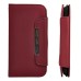 Elegant Matte Design Leather Wallet Flip Case For Samsung Galaxy S4 i9500 - Red