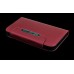 Elegant Matte Design Leather Wallet Flip Case For Samsung Galaxy S4 i9500 - Red