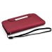 Elegant Matte Design Leather Wallet Flip Case For Samsung Galaxy S4 i9500 - Red