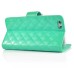 Elegant Slick Rhinestone Magnetic Snap PU Leather Folio Stand Case With Card Slots For iPhone 6 4.7 inch - Green