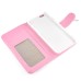 Elegant Slick Rhinestone Magnetic Snap PU Leather Folio Stand Case With Card Slots For iPhone 6 4.7 inch - Pink