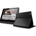 Elegant Style Leather Case Cover For iPad 2 / 3 / 4 - Black