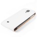 Elegant Vertical Magnetic Flip Leather Case for Samsung Galaxy S4 - White