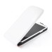 Elegant Vertical Magnetic Flip Leather Case for Samsung Galaxy S4 - White