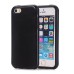 Elegant and Fashion Pull-Up PU Leather and PC Hybrid Back Case Cover for iPhone SE / 5 / 5s - Black