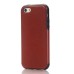 Elegant and Fashion Pull-Up PU Leather and PC Hybrid Back Case Cover for iPhone SE / 5 / 5s - Brown