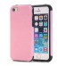 Elegant and Fashion Pull-Up PU Leather and PC Hybrid Back Case Cover for iPhone SE / 5 / 5s - Pink