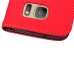 Elegant litchi Grain Leaf Design Leather Folio Case for Samsung Galaxy S7 G930 - Red