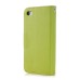 Elegant litchi Grain Leather Folio Case With Leaf Design Magnetic Snap And Card Slots For iPhone 4/ 4s  - Green