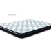 Embossed Checkered Pattern Flip Leather Case for iPad 2 - Light Blue