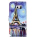 Embossment Style PU Leather Flip Wallet Case for Samsung Galaxy S7 - Oil Painted Eiffel Tower