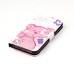 Embossment Style PU Leather Flip Wallet Case for Samsung Galaxy S7 - Pink Bear