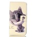Embossment Style PU Leather Flip Wallet Case for Samsung Galaxy S7 - Smile Cat