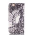 Embossment Style PU Leather Flip Wallet Case for iPhone 6 / 6s - Line drawing Tree