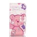 Embossment Style PU Leather Flip Wallet Case for iPhone 6 / 6s - Pink Bear