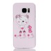 Embossment Style Printed Hard Plastic Back Cover for Samsung Galaxy S6 Edge - Smile Bear