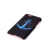 Embossment Style Printed Hard Plastic Back Cover for iPhone 6 / 6s - Blue Anchor