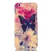 Embossment Style Printed Hard Plastic Back Cover for iPhone 6 / 6s - Chrysanthemum And Butterfly