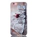 Embossment Style Printed Hard Plastic Back Cover for iPhone 6 / 6s - Little Rose LOVE