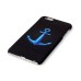 Embossment Style Printed Hard Plastic Back Cover for iPhone 6 / 6s Plus - Blue Anchor