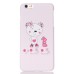 Embossment Style Printed Hard Plastic Back Cover for iPhone 6 / 6s Plus - Smile Bear