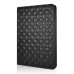 Embroider Pattern Wake / Sleep Stand PU Leather Folio Case With Card Slots For iPad 2 /3 / 4 - Black