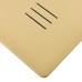 Embroider Pattern Wake / Sleep Stand PU Leather Folio Case With Card Slots For iPad 2 /3 / 4 - Dark Gold