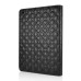 Embroidering Flower Pattern Smart Cover Stand Flip Leather Case with Card Slot for iPad Air ( iPad 5 ) - Black