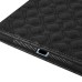 Embroidering Flower Pattern Smart Cover Stand Flip Leather Case with Card Slot for iPad Air ( iPad 5 ) - Black